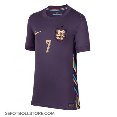 England Bukayo Saka #7 Replika Bortatröja Dam EM 2024 Kortärmad England Bukayo Saka #7 Replika Bortatröja Dam EM 2024 Kortärmad